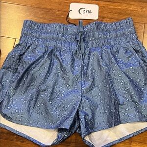 Zyia Active Blue High Waist Women's Shorts